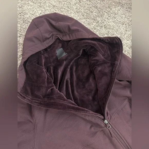 The North Face Full Zip Plush Winter Hoodie Purple, L - Picture 6 of 6